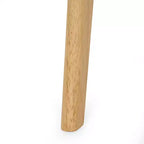 GDFStudio Chaises de salle à manger rembourrées Crystal en bois d'hévéa (Lot de 2)