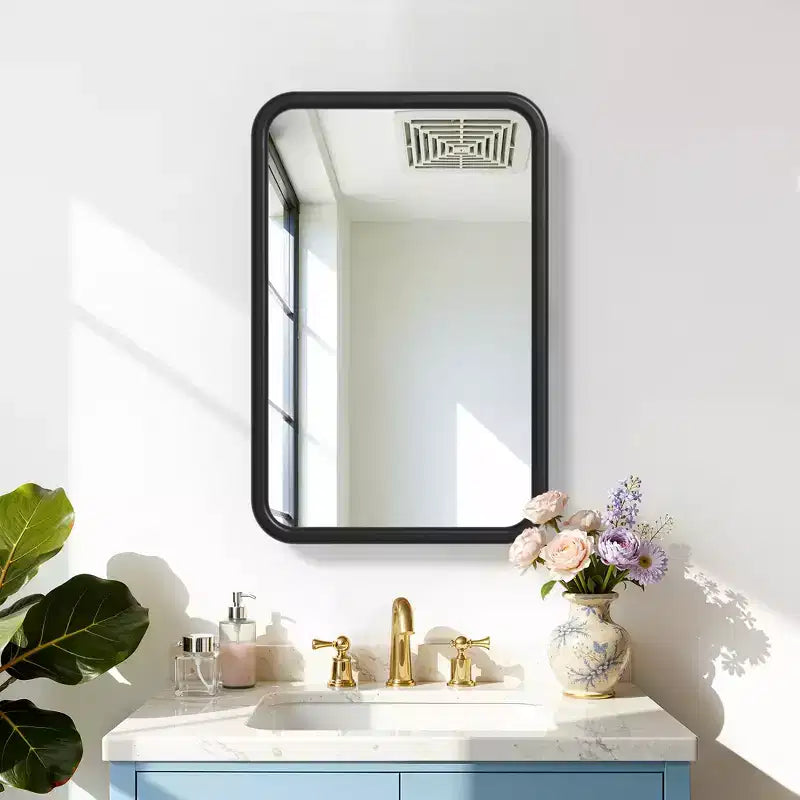 Dovelina Wall Medicine Cabinet Mirror Cabinet Multifunctional Wall-Mounted Mirrored Cabinet with Magnetic Doors