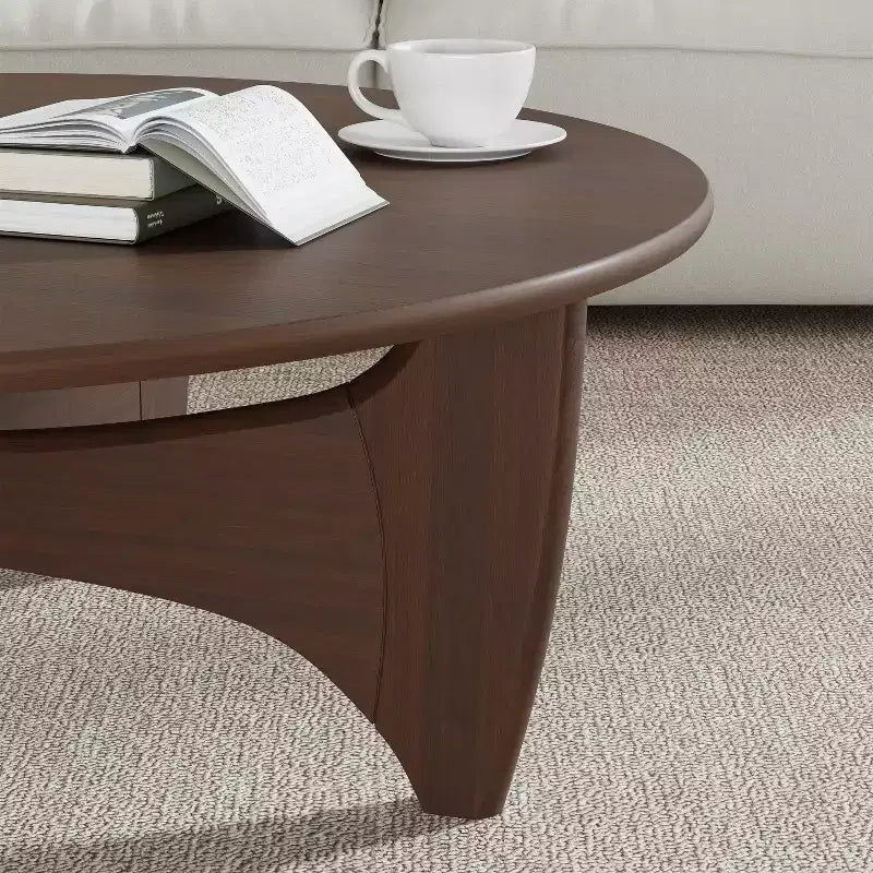 Table Basse Ronde en Bois Massif PexFix