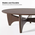 Table Basse Ronde en Bois Massif PexFix