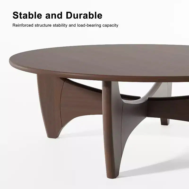 Table Basse Ronde en Bois Massif PexFix