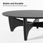 Table Basse Ronde en Bois Massif PexFix