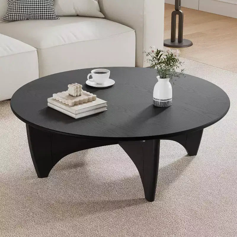 Table Basse Ronde en Bois Massif PexFix