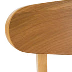 Christopher Knight Home Isador Chaises de salle à manger en bois d'hévéa rembourrées de style moderne du milieu du siècle (lot de 4)