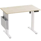 Bureau d'ordinateur électrique réglable en hauteur Bestier 55 avec port USB, bureau de télétravail simple avec crochets et sac latéral, poste de travail assis-debout