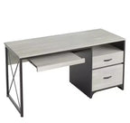 Bureau d'ordinateur Bestier 55'' avec tiroir pour clavier et tiroirs classeurs, bureau industriel avec rangement, bureau en bois pour professeur pour bureau à domicile