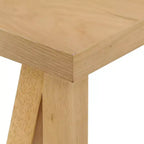 GDFStudio Alexis - Ensemble de salle à manger 7 pièces mi-moderne en tissu et bois d'hévéa rembourré
