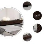 Meuble TV Marron Famapy Long Aspect Bois 4 Tiroirs de Rangement