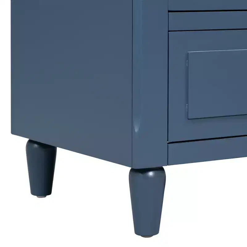 Whisen 28 Table de Chevet Moderne Minimaliste à 3 Tiroirs, Rangement, Cabinet en Bois, Table d'Appoint de Canapé