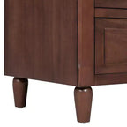 Whisen 28 Table de Chevet Moderne Minimaliste à 3 Tiroirs, Rangement, Cabinet en Bois, Table d'Appoint de Canapé