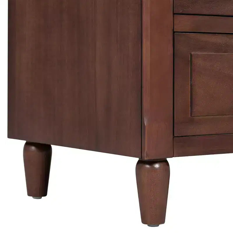Whisen 28 Table de Chevet Moderne Minimaliste à 3 Tiroirs, Rangement, Cabinet en Bois, Table d'Appoint de Canapé