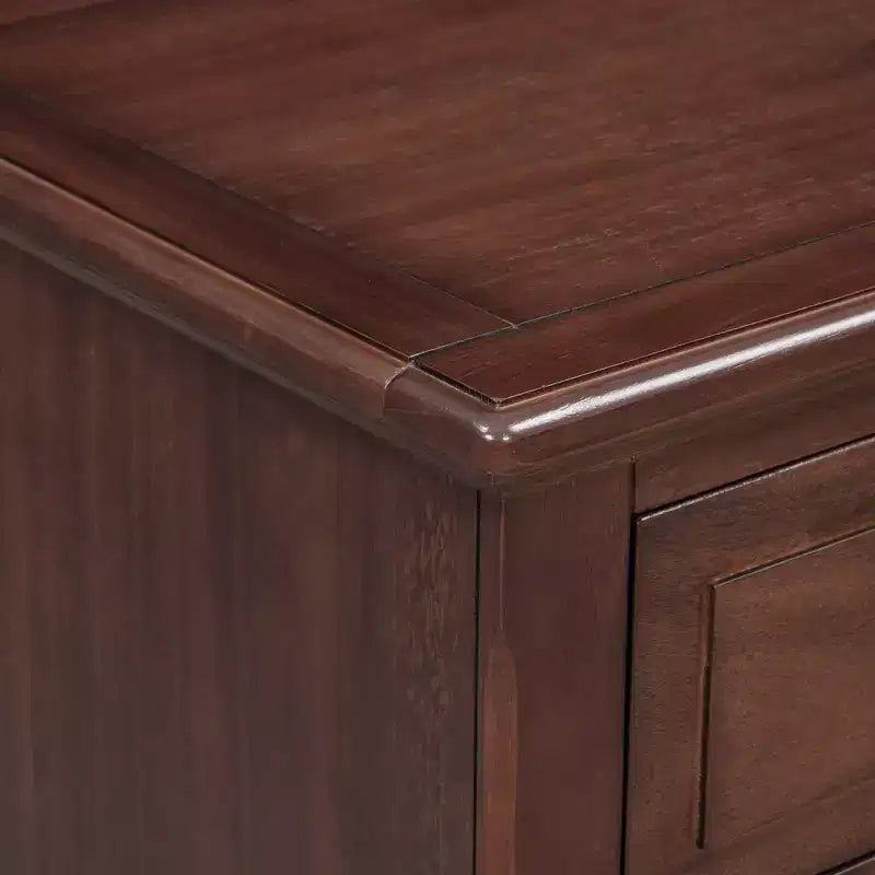 Whisen 28 Table de Chevet Moderne Minimaliste à 3 Tiroirs, Rangement, Cabinet en Bois, Table d'Appoint de Canapé