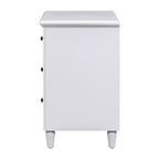 Whisen 28 Table de Chevet Moderne Minimaliste à 3 Tiroirs, Rangement, Cabinet en Bois, Table d'Appoint de Canapé