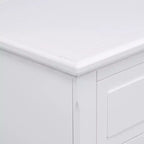 Whisen 28 Table de Chevet Moderne Minimaliste à 3 Tiroirs, Rangement, Cabinet en Bois, Table d'Appoint de Canapé