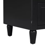 Whisen 28 Table de Chevet Moderne Minimaliste à 3 Tiroirs, Rangement, Cabinet en Bois, Table d'Appoint de Canapé