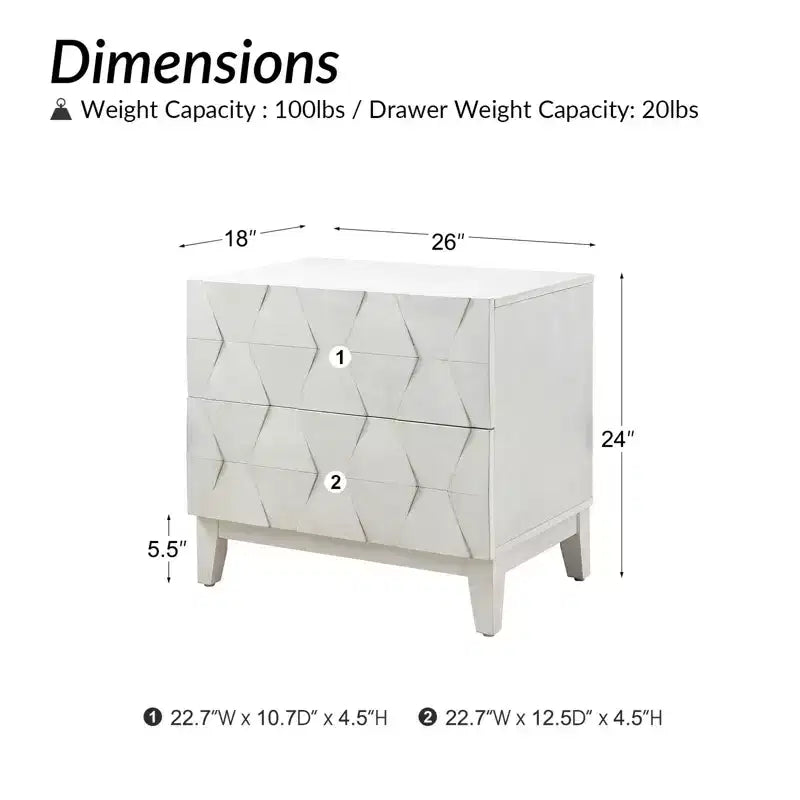 Paddy 2 - Table de chevet à tiroir | ART OF LIVING DESIGNS
