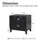 Paddy 2 - Table de chevet à tiroir | ART OF LIVING DESIGNS