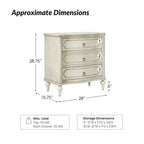 Table d'appoint à 3 tiroirs Linus (lot de 2) | ART OF LIVING DESIGNS
