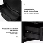 Table d'appoint à 3 tiroirs Linus (lot de 2) | ART OF LIVING DESIGNS