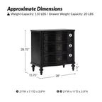 Table d'appoint à 3 tiroirs Linus (lot de 2) | ART OF LIVING DESIGNS