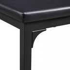 Ensemble table de cuisine extensible 3 pièces VECELO 63" avec bancs, salle à manger moderne pour 8/6/4 personnes, noir/marron/blanc