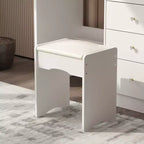 Famapy 39,4W Coiffeuse Miroir avec Tabouret et Tiroirs de Rangement