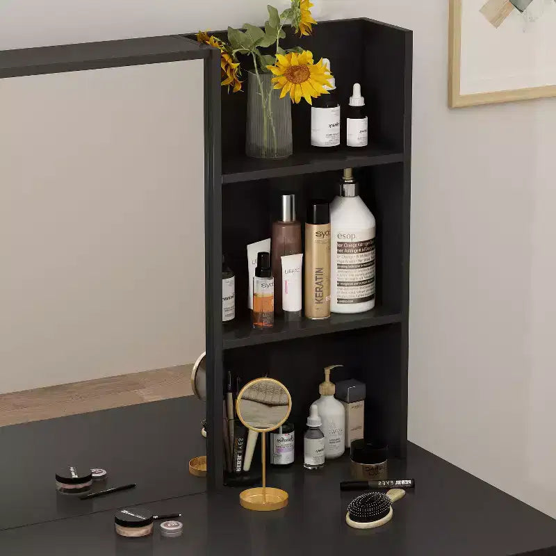 Famapy 39,4W Coiffeuse Miroir avec Tabouret et Tiroirs de Rangement