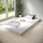 Emma and Oliver Cooling Tri-Fold Memory Foam Mattress in a Box with Supportive Foam Base and Washable Cover