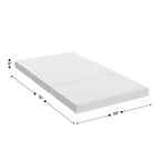 Matelas Emma et Oliver Cooling Tri-Fold en mousse à mémoire de forme en boîte avec base en mousse de soutien et housse lavable