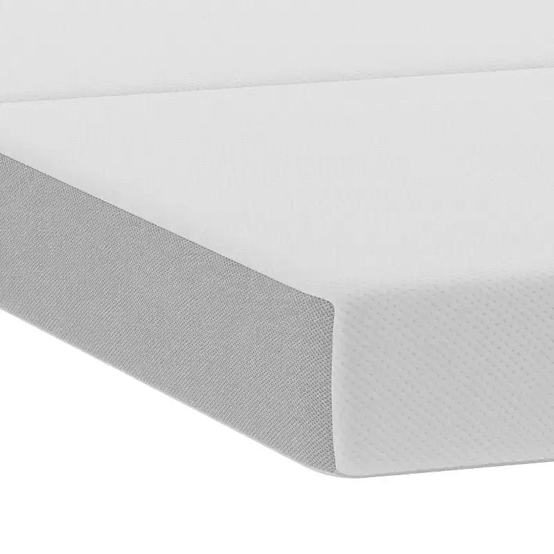 Matelas Emma et Oliver Cooling Tri-Fold en mousse à mémoire de forme en boîte avec base en mousse de soutien et housse lavable