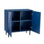 GDFStudio Alisha Armoire de rangement moderne à 2 portes avec étagères réglables