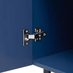 GDFStudio Alisha Armoire de rangement moderne à 2 portes avec étagères réglables
