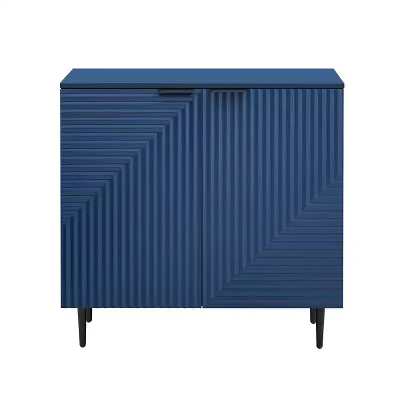 GDFStudio Alisha Armoire de rangement moderne à 2 portes avec étagères réglables