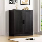 Dovelina Gershwin Accent Storage Cabinet - Versatile Organizer with Adjustable Shelves and Cable Management