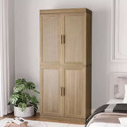 Armoire de rangement d'appoint Dovelina Gershwin - Organisateur polyvalent avec étagères réglables et gestion des câbles