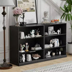 Armoire de rangement d'appoint Dovelina Gershwin - Organisateur polyvalent avec étagères réglables et gestion des câbles
