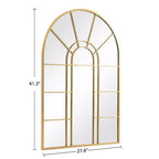 PexFix Miroir mural cintrée avec cadre en métal