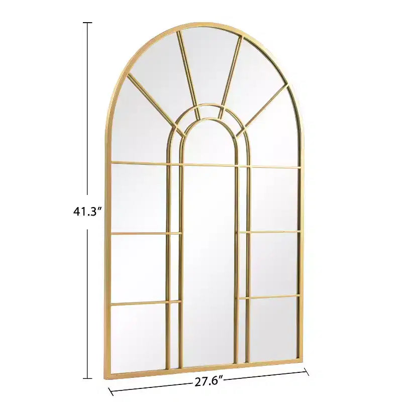 PexFix Miroir mural cintrée avec cadre en métal