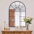 PexFix Miroir mural cintrée avec cadre en métal