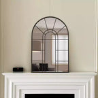PexFix Miroir mural cintrée avec cadre en métal