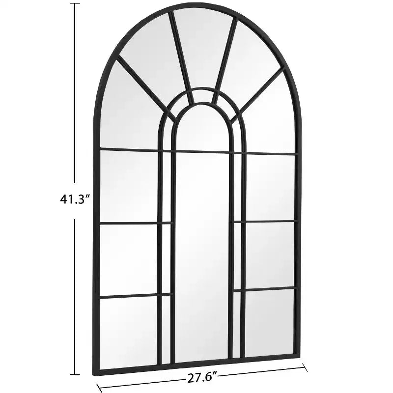 PexFix Miroir mural cintrée avec cadre en métal