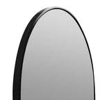 PexFix 64x21 Miroir sur Pied Pleine Longueur avec Cadre Fin en Alliage d'Aluminium, Angle Droit et Arc, Verre HD, Décor Moderne pour Chambre, Salon, Entrée, Noir