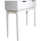 Kings Brand Furniture - Console Table en Bois Blanc Atmore avec 2 Tiroirs de Rangement pour Entrée, Couloir, Salon, Derrière le Canapé
