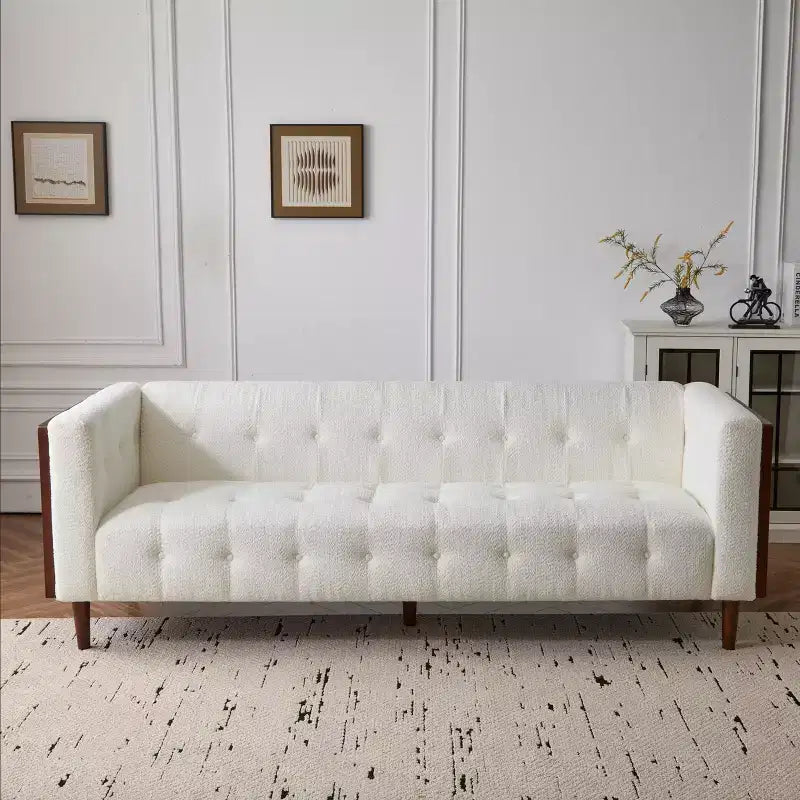 Canapé 3 places touffeté GDFStudio Croton Contemporary 89,75 en tissu/boucle
