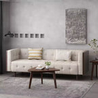 Canapé 3 places touffeté GDFStudio Croton Contemporary 89,75 en tissu/boucle
