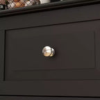Meuble de cuisine en bois Hitow avec 3 tiroirs, 13 étagères et supports pour tasses et bouteilles