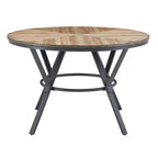 Christopher Knight Home Arcans Modern Round Wood Dining Table, Light Brown/Black