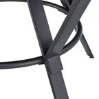Christopher Knight Home Aura, ensemble de salle à manger moderne 5 pièces avec piètement en métal, marron clair/noir