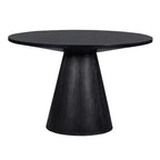 Table à manger Whisen avec pied conique tronqué en bois de style rétro