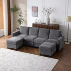 EROMMY Canapé modulaire 7 pièces, canapés et sofas modulaires avec rangement pour salon